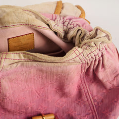 Louis Vuitton Sunburst Denim Crossbody Bag Pink