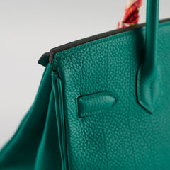 Hermes Birkin 30 Togo Blue Paon - Stamp D