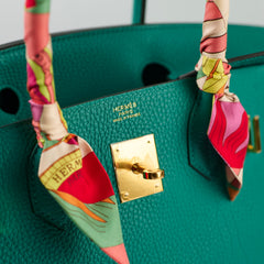 Hermes Birkin 30 Togo Blue Paon - Stamp D