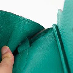 Hermes Birkin 30 Togo Blue Paon - Stamp D