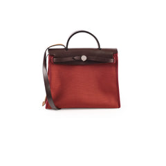 Hermes Herbag 31 PHW Rouge R Square Stamp