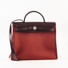 Hermes Herbag 31 PHW Rouge R Square Stamp