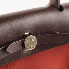 Hermes Herbag 31 PHW Rouge R Square Stamp