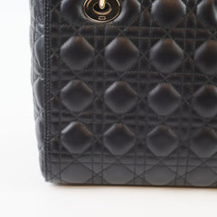 Christian Dior Lady Dior Medium Black Lambskin