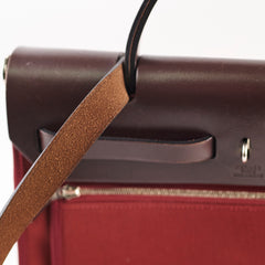 Hermes Herbag 31 PHW Rouge R Square Stamp