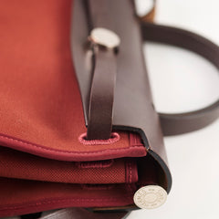 Hermes Herbag 31 PHW Rouge R Square Stamp