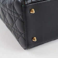 Christian Dior Lady Dior Medium Black Lambskin