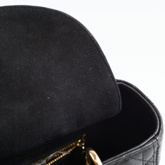 Christian Dior Lady Dior Medium Black Lambskin
