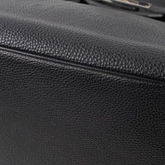 Hermes Birkin 35 Black Fjord Leather G in square (2003)