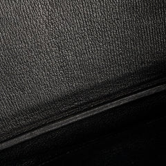 Hermes Birkin 35 Black Fjord Leather G in square (2003)