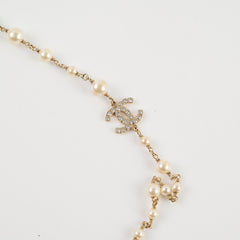Chanel Pearl/Crystal Necklace 110-120 cm