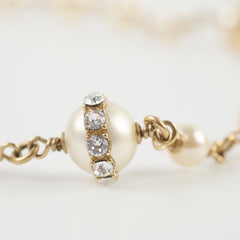 Chanel Pearl/Crystal Necklace 110-120 cm
