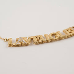 Gucci 18K Yellow Gold L'Aveugle Par Amour Necklace