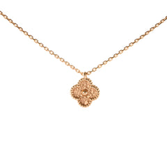 Van Cleef & Arpels Sweet Alhambra Necklace Rose Gold