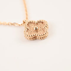 Van Cleef & Arpels Sweet Alhambra Necklace Rose Gold