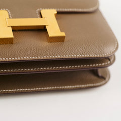 Hermes Mini Constance3 18 Etoupe U Stamp