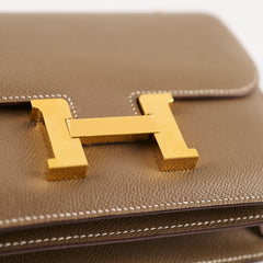 Hermes Mini Constance3 18 Etoupe U Stamp