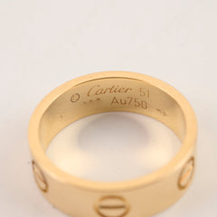Cartier Love Ring Classic Model Size 51 Yellow Gold