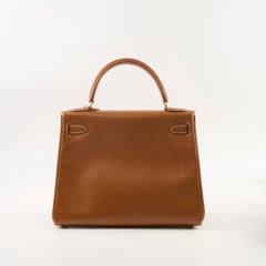 Hermes Kelly 28 Courchevel Gold - Stamp B Square
