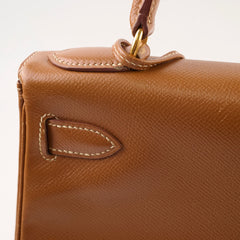 Hermes Kelly 28 Courchevel Gold - Stamp B Square