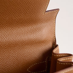 Hermes Kelly 28 Courchevel Gold - Stamp B Square