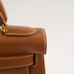 Hermes Kelly 28 Courchevel Gold - Stamp B Square