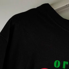 Gucci Logo Cotton T-Shirt Black Size XS