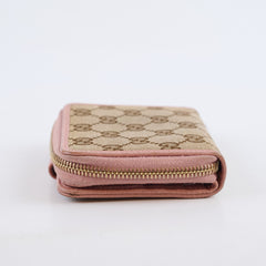Gucci GG Canvas Bi-Fold Wallet Pink