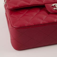 Chanel Small Classic Flap Rasberry Red Caviar 24 Series