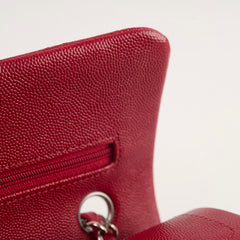 Chanel Small Classic Flap Rasberry Red Caviar 24 Series