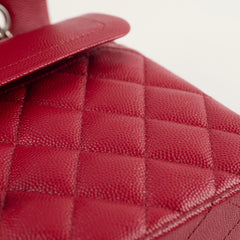 Chanel Small Classic Flap Rasberry Red Caviar 24 Series