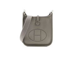 Hermes Mini Evelyn 16 Gris Meyer U Stamp