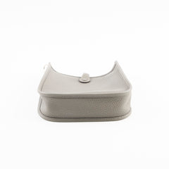 Hermes Mini Evelyn 16 Gris Meyer U Stamp