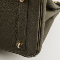 Hermes Birkin 25 Togo Vert Maquis - Stamp Y