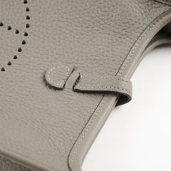 Hermes Mini Evelyn 16 Gris Meyer U Stamp