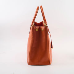 Prada Saffiano Large Galleria Tote Orange
