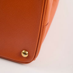 Prada Saffiano Large Galleria Tote Orange