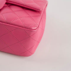 Chanel Mini Rectangular Lambskin Pink