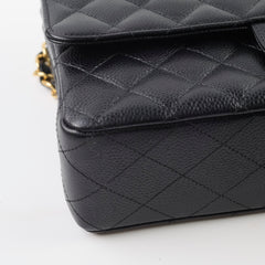 Chanel Caviar Medium Classic Flap Black 19 Series