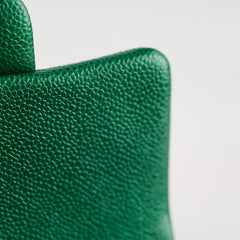 Chanel Mini Square Caviar 18S Iridescent Green