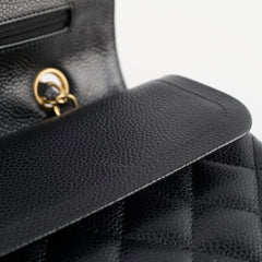 Chanel Caviar Medium Classic Flap Black 19 Series