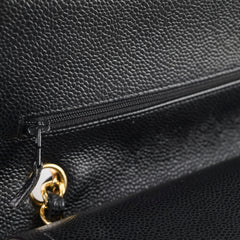 Chanel Caviar Medium Classic Flap Black 19 Series