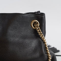 Gucci Soho Chain Hobo Shoulder Bag Black