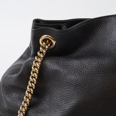 Gucci Soho Chain Hobo Shoulder Bag Black