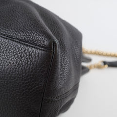 Gucci Soho Chain Hobo Shoulder Bag Black