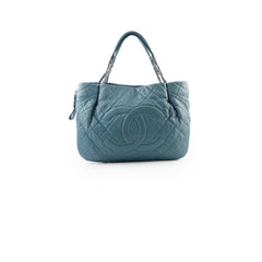 Chanel Timeless CC Expandable Tote Caviar Blue