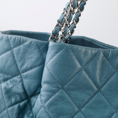 Chanel Timeless CC Expandable Tote Caviar Blue
