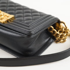 Chanel Small Boy Caviar Black