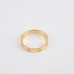 Cartier Love Ring Small Model Yellow Gold Size 57