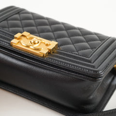 Chanel Small Boy Caviar Black